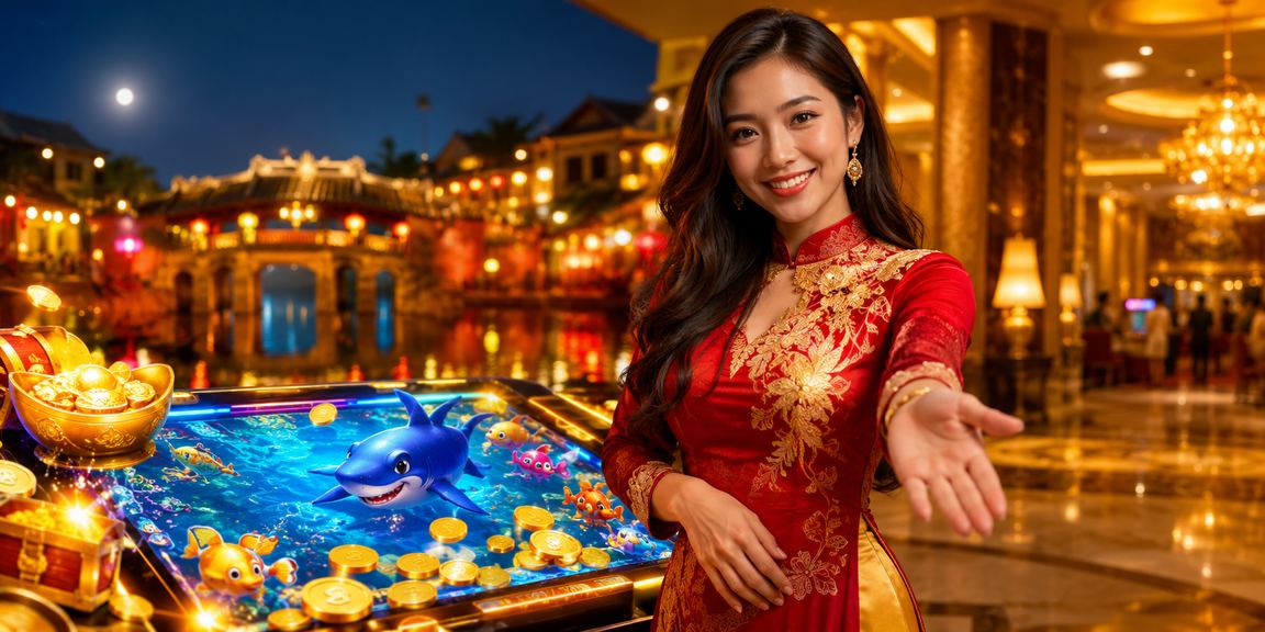 Chợ đêm Hội An gợi bối cảnh người dùng kiểm tra quyền lợi VIP buổi tối