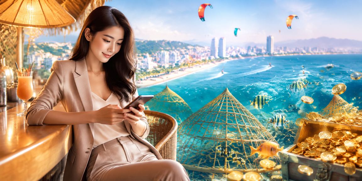 Người dùng Mũi Né xem giao dịch trên điện thoại trong bối cảnh casino mobile